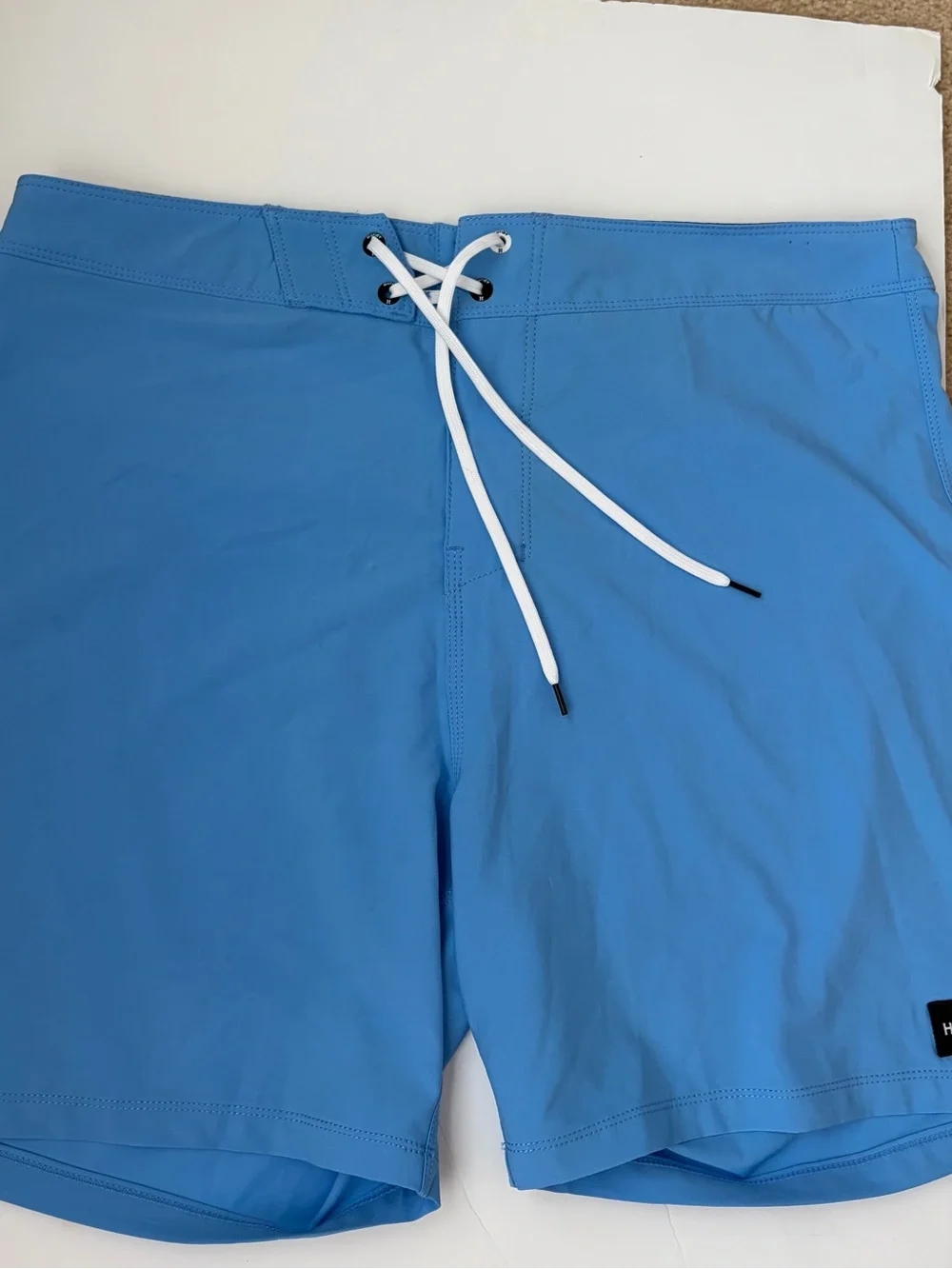 Hurley Sky Blue Board Shorts with White Drawstring